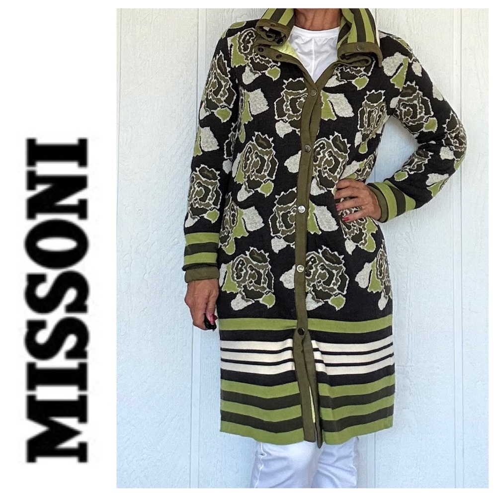 MISSONI SWEATER COAT MADE IN ITALY SIZE MEDIUM VINTAGE